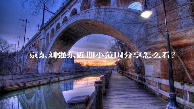 京东刘强东近期小范围分享怎么看？